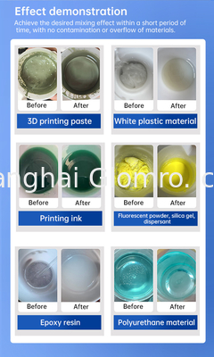 Vacuum Degassing And Stirring Integrated Machine For Mixing Silicone Rubber , Epoxy Resin , LED Powder , Ink And AB Glue