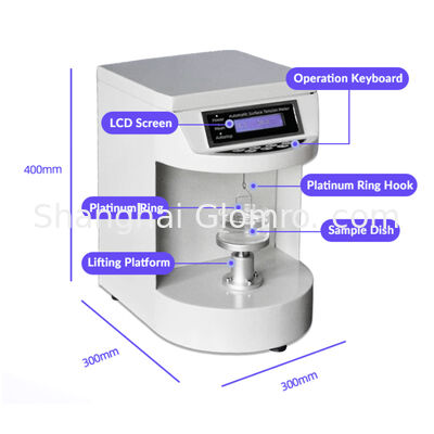 High Performance Micro-controlled Automatic Tensiometer Surface Tension Measurement Device GLO-200B