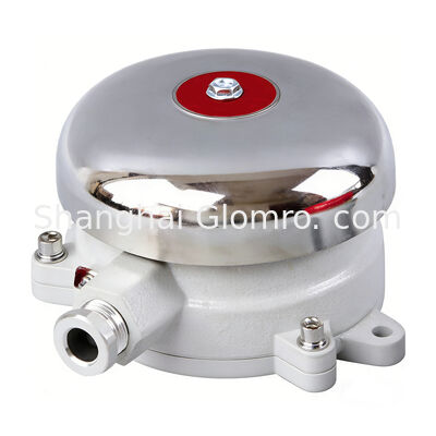 Explosion-Proof Electric Bell (White/Red) IIB DC24V AC220V Industrial Alarm Bell for Hazardous Area
