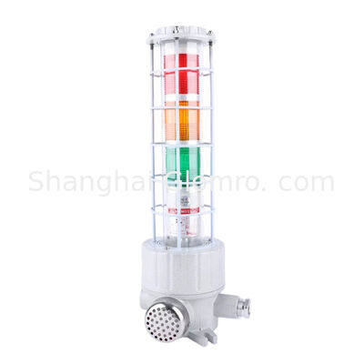 180dB High Decibel Explosion-Proof Audible Visual Alarm / Tri-color Explosion-Proof Sound and Light Alarm Ex d II CT6 Gb Industrial Warning Indicator Light