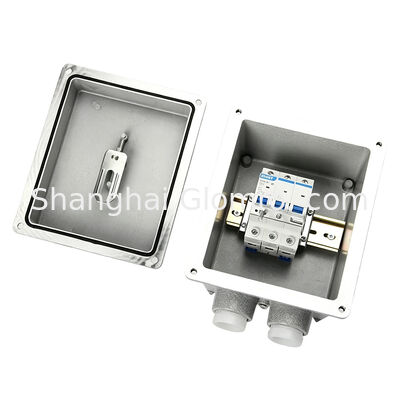 Square 3p Ex-Proof Circuit Breaker Flame Resistant Isolation Cabinet G1 Thread Explosion Protected Residual Current Trip Switch 10-63A for Dangerous Environment