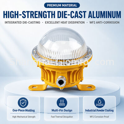 Industrial Maintenance-Free Explosion-Proof Lamp 20W Die-Cast Aluminum IP65 Chemical Plant Explosion Lighting Equipment