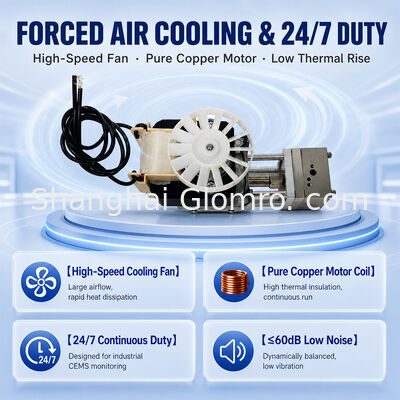 High Temperature Gas Sampling Pump BAXIT NWGWB-89 Oil-free Diaphragm Vacuum Pump for Flue Gas Analysis