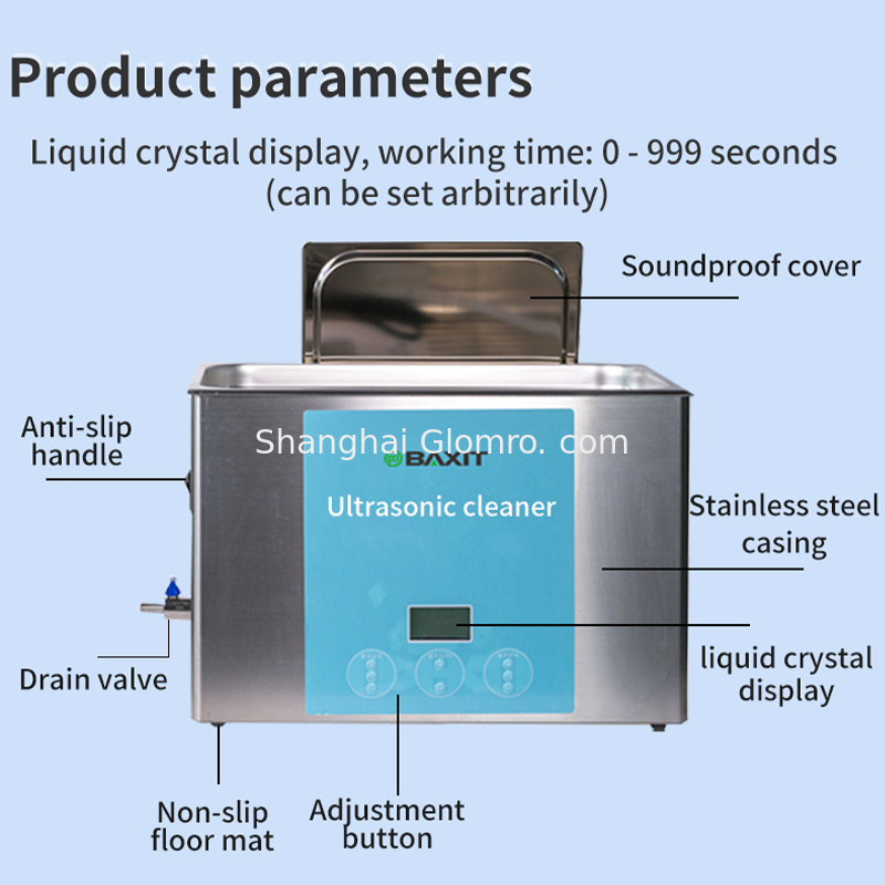 Dental-specific ultrasonic cleaner, used for cleaning glasses and jewelry, suitable for home oral care