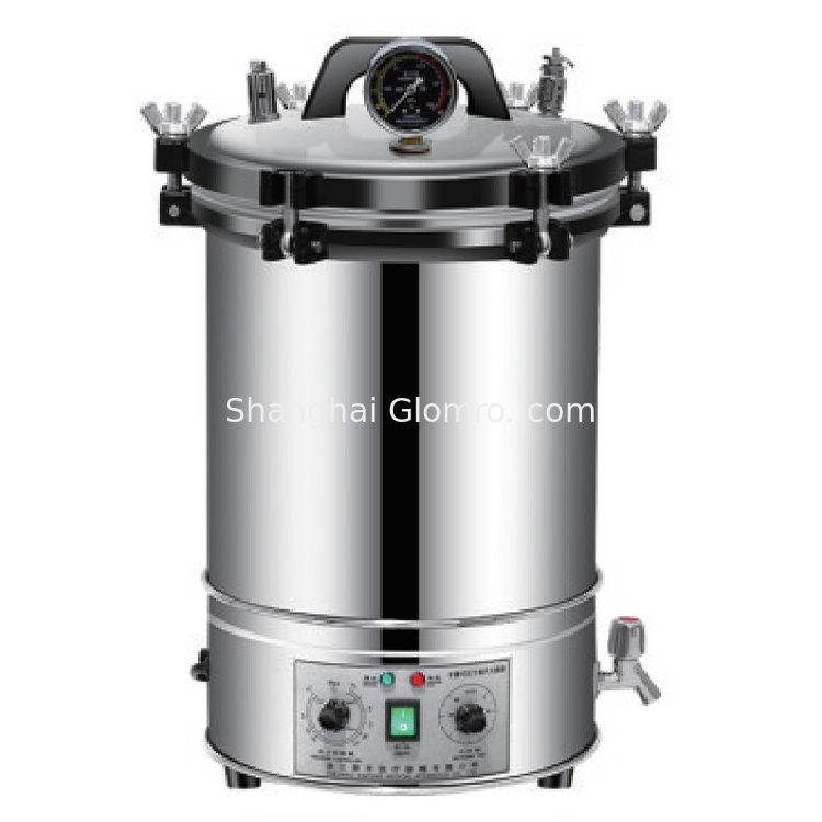 Factory Wholesale Laboratory Equipment 8L/12L/18L/24L Prevent Dry Burning Stainless Steel Sterilizer High-Pressure Lab Autoclave