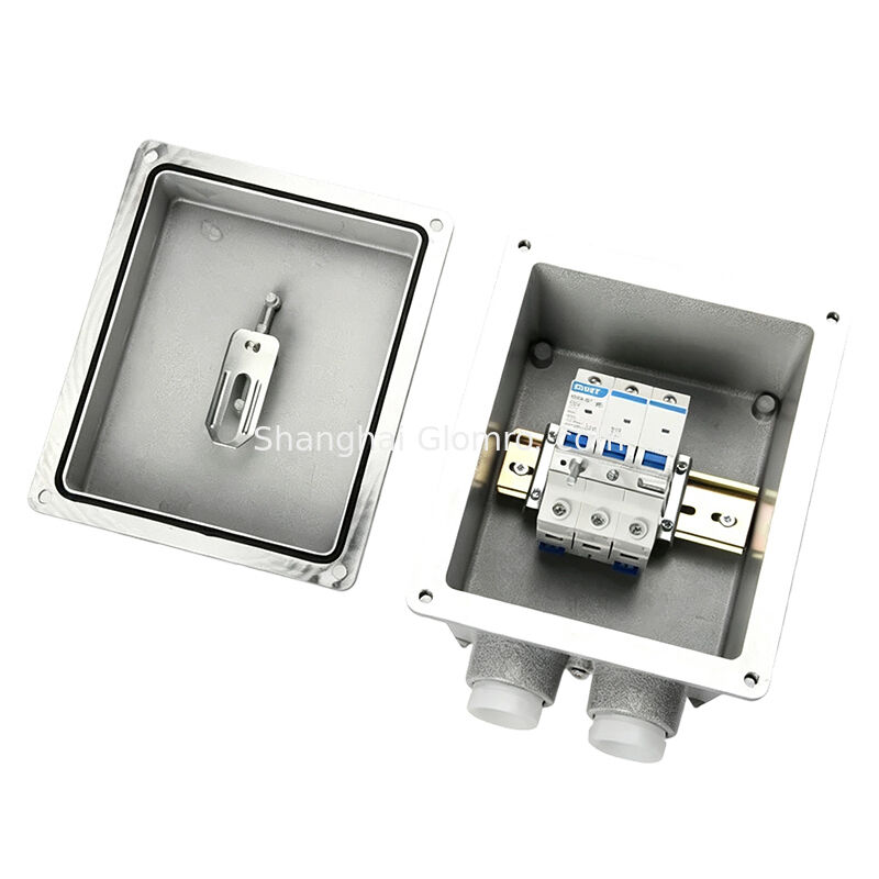 Square 3p Ex-Proof Circuit Breaker Flame Resistant Isolation Cabinet G1 Thread Explosion Protected Residual Current Trip Switch 10-63A for Dangerous Environment
